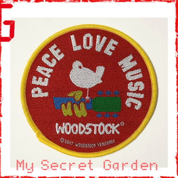 Woodstock - Peace Love Music Official Iron On Standard Patch ***READY TO SHIP from Hong Kong***